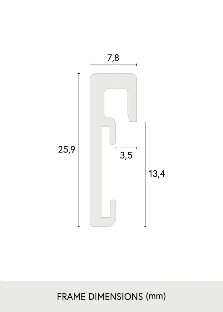 Ramă Nielsen Premium Antireflex Negru sidefat 70x100 cm