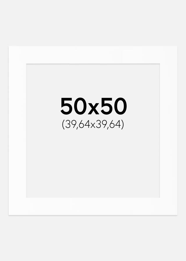 Paspartu Alb Standard (Miez Alb) 50x50 cm (39,64x39,64)