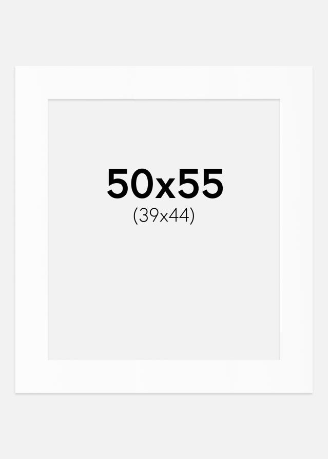 Paspartu Alb Standard (Miez Alb) 50x55 cm (39x44)