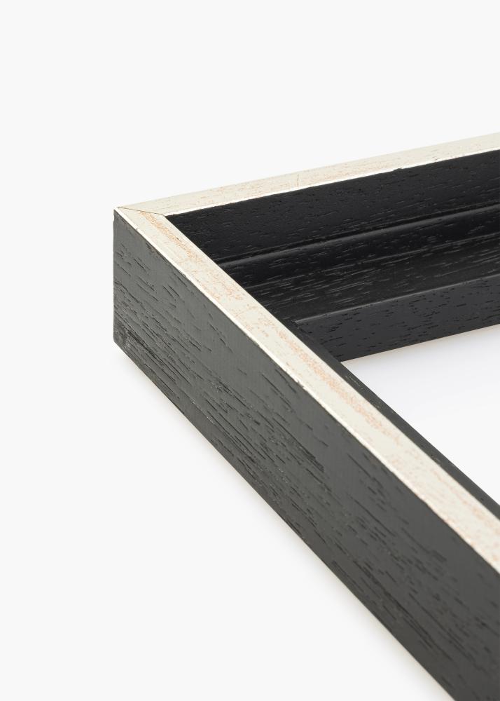 Ramă pentru tablou tip canvas Lexington Negru / Argintiu 40x40 cm