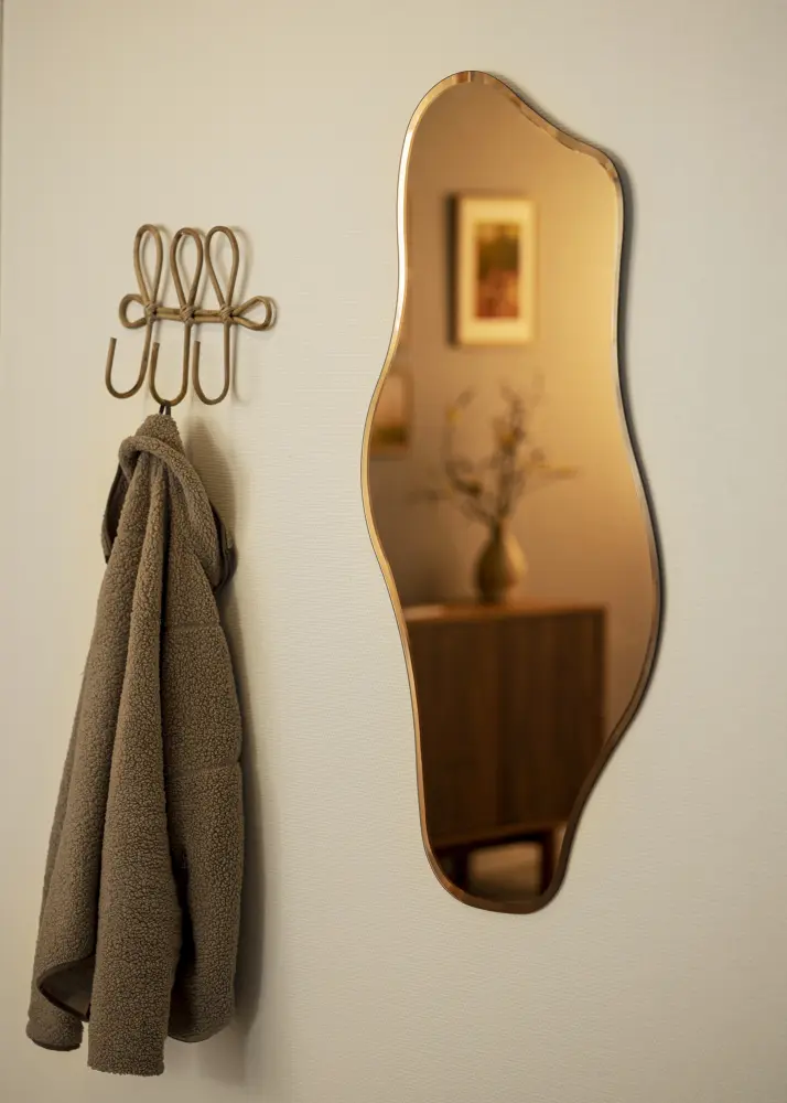 Oglindă Wave Rose Gold 55x110 cm