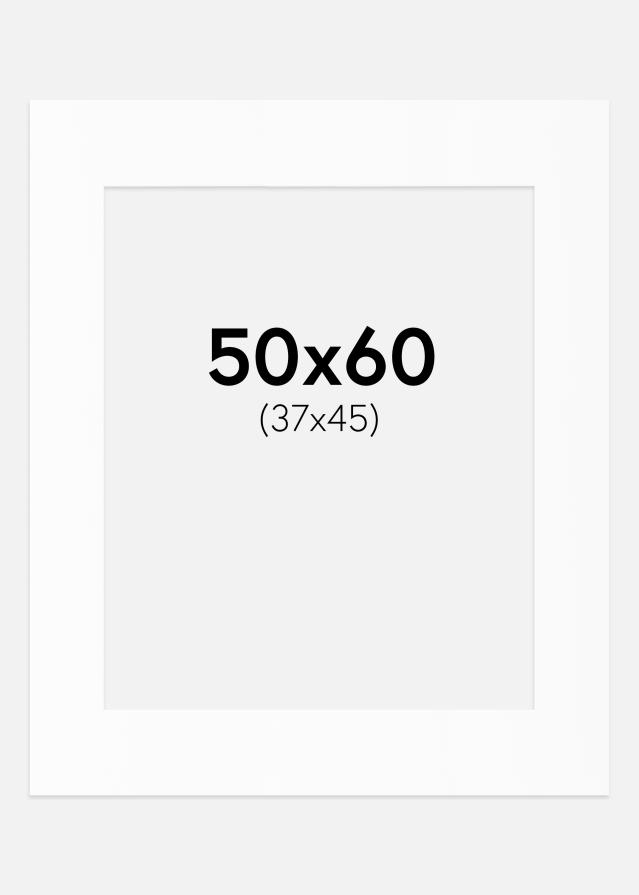 Paspartu Alb Standard (Miez Alb) 50x60 cm (37x45)