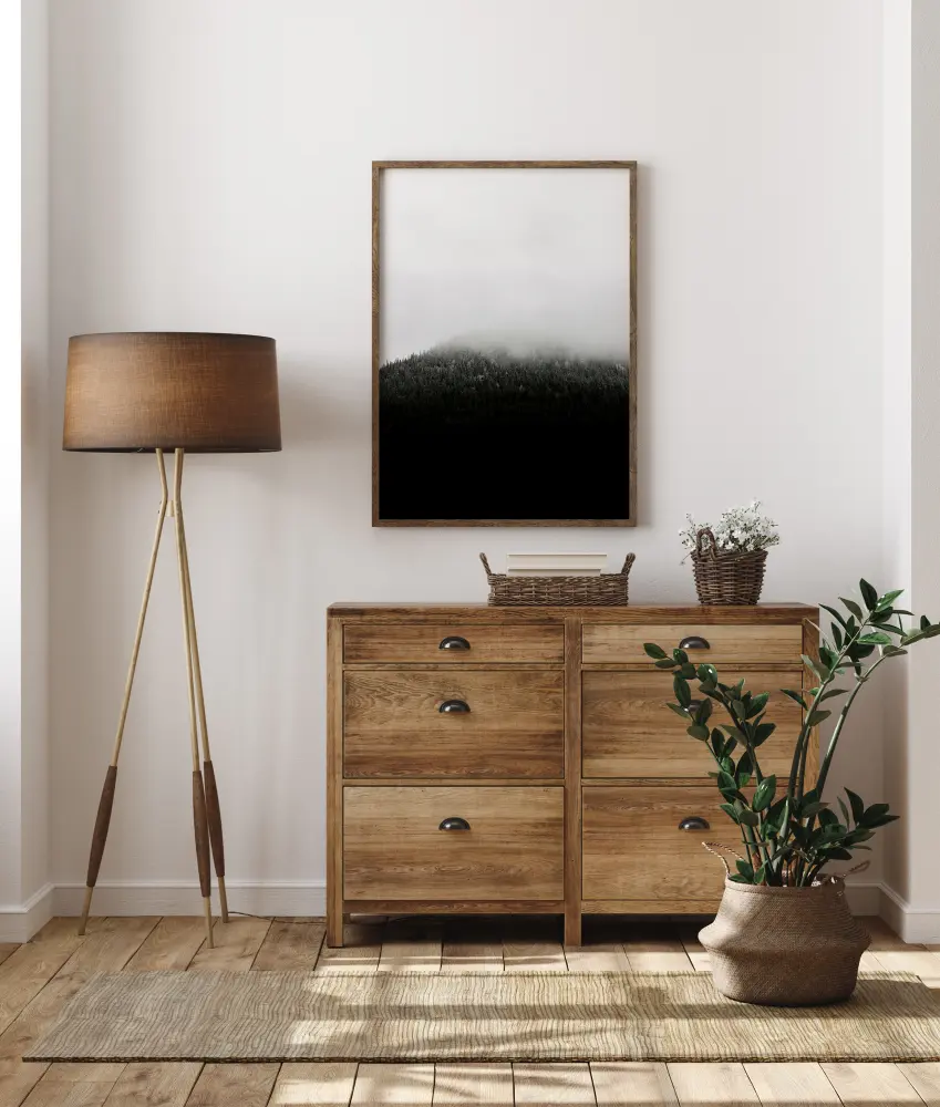 Misty mountain Poster