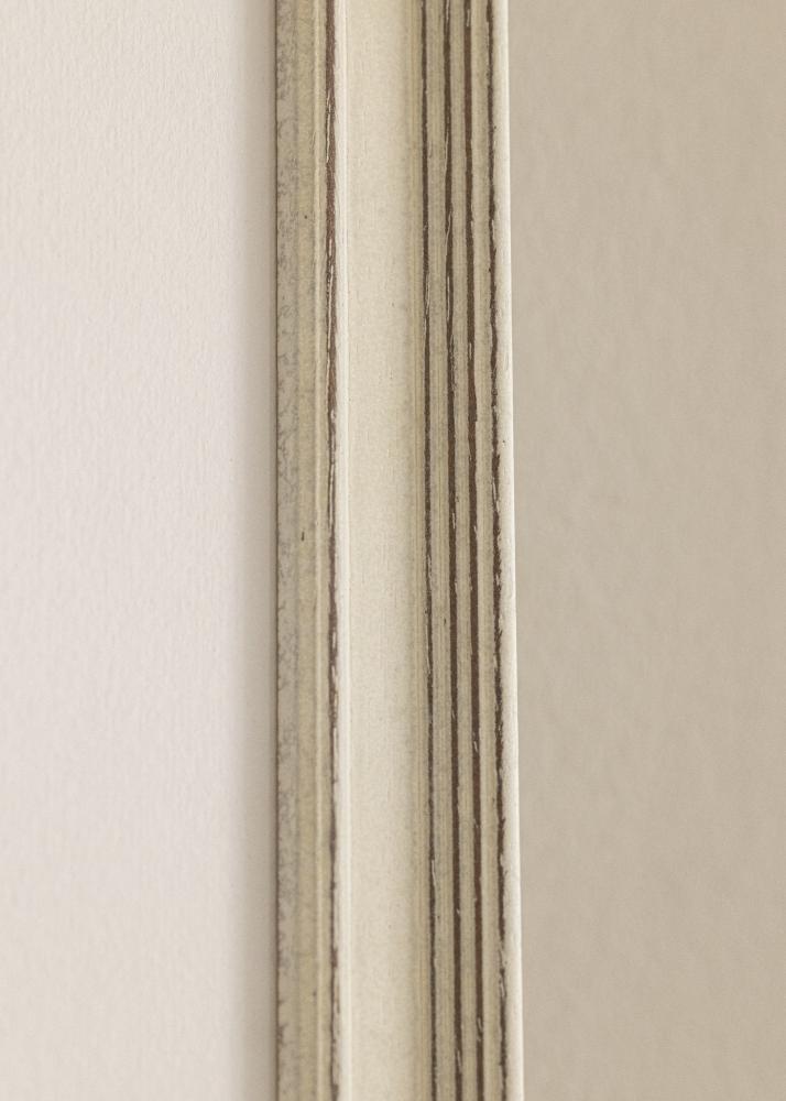 Ramă Shabby Chic Sticlă acrilică Alb 50x50 cm