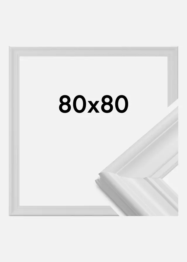 Ramă Mora Premium Sticlă acrilică Alb 80x80 cm
