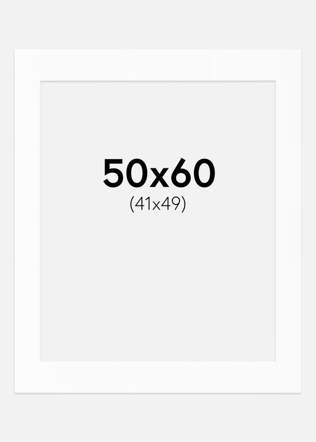 Paspartu Alb Standard (Miez Alb) 50x60 cm (41x49)