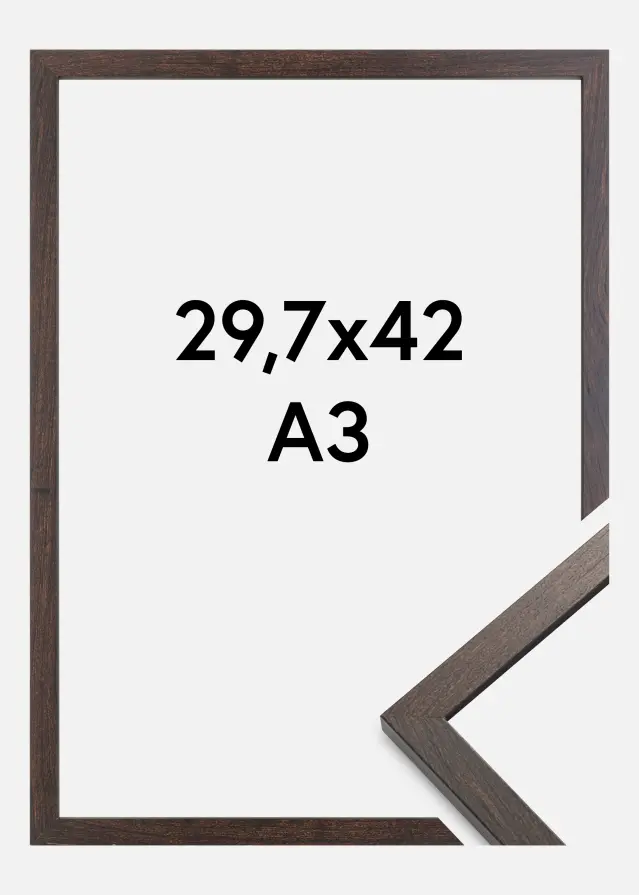 Ramă Trendy Sticlă acrilică Nuc 29,7x42 cm (A3)