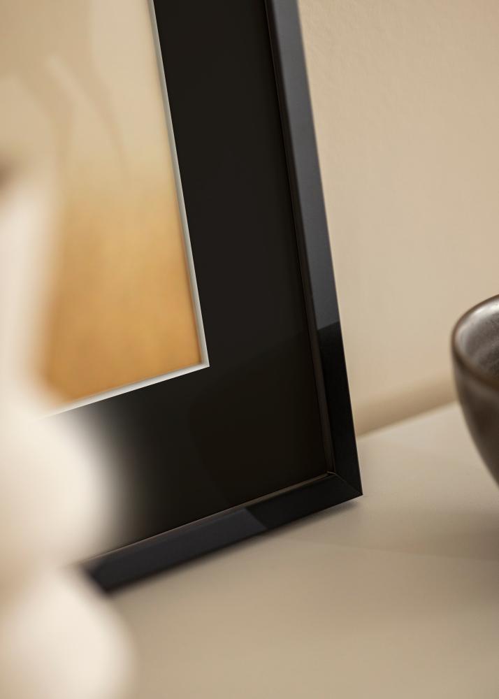 Ramă E-Line Negru 30x40 cm - Paspartu Negru 20x28 cm