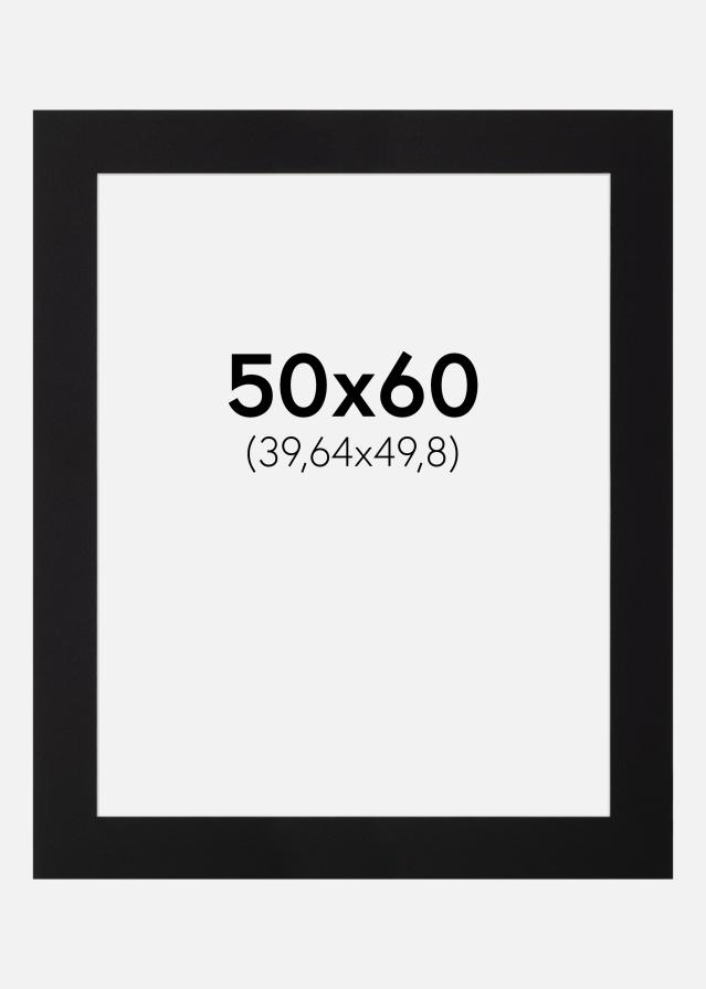 Paspartu Negru Standard Margine albă 50x60 cm (39,64x49,8)