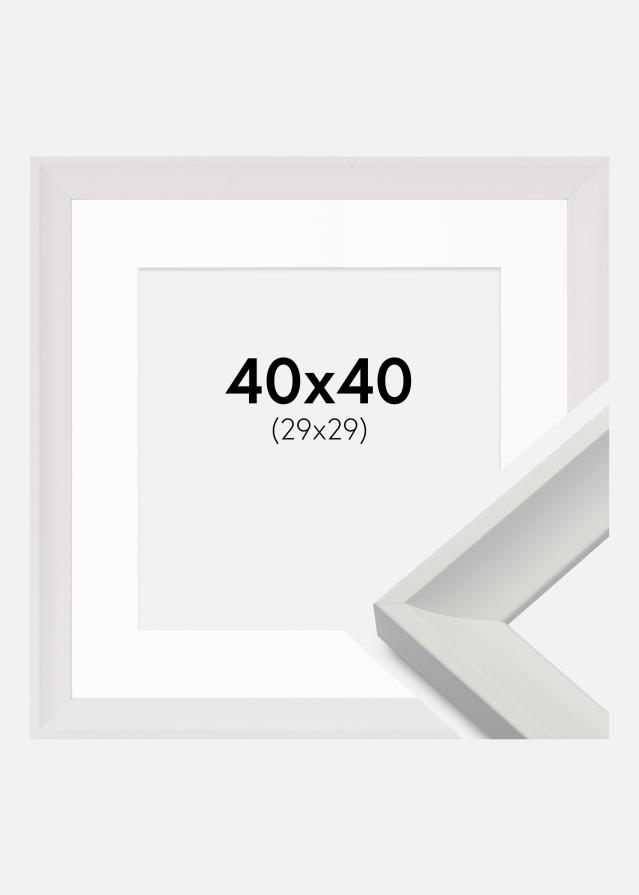 Ramă Öjaren Alb 40x40 cm - Paspartu Alb 30x30 cm