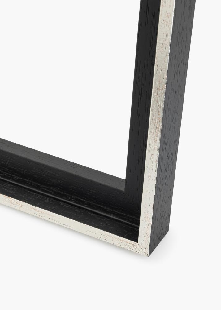 Ramă pentru tablou tip canvas Lexington Negru / Argintiu 40x40 cm