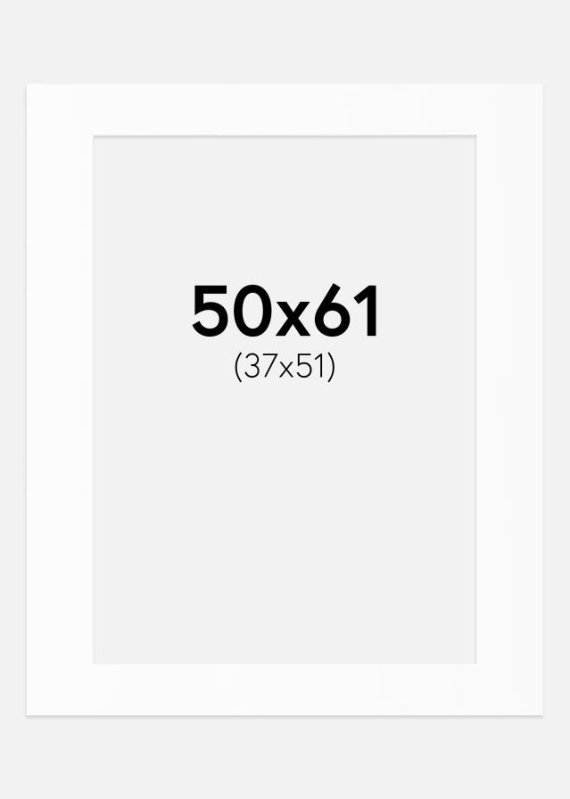 Paspartu Alb Standard (Miez Alb) 50x61 cm (37x51)