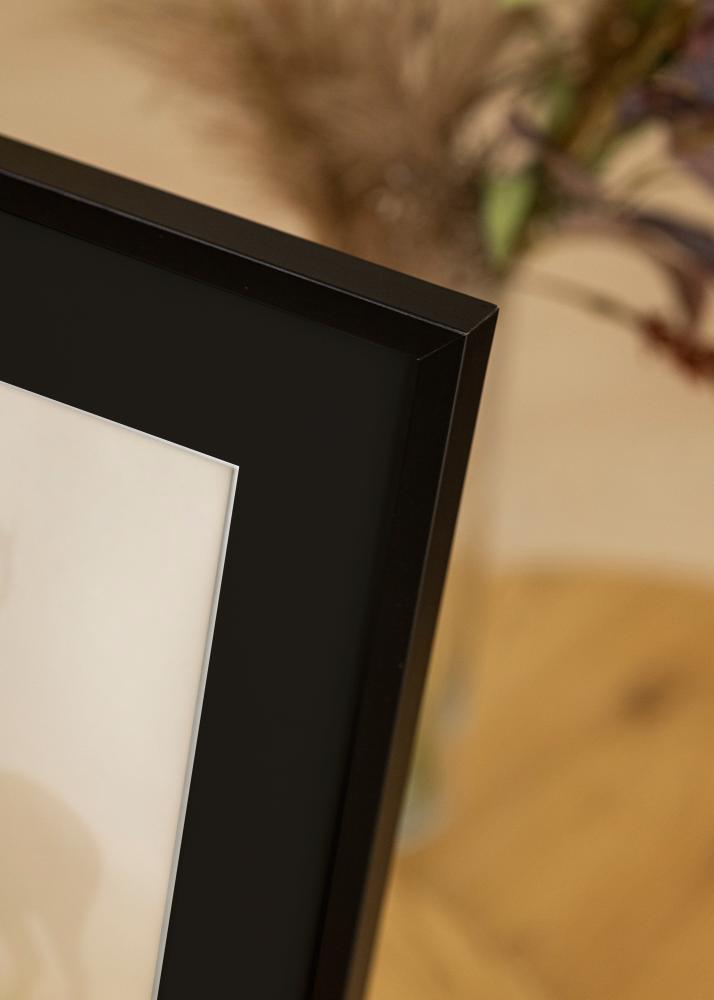 Ramă E-Line Negru 30x40 cm - Paspartu Negru 20x28 cm