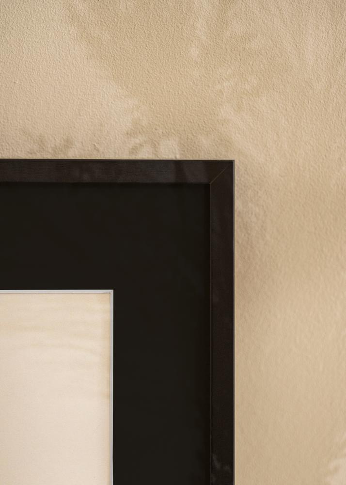 Ramă E-Line Negru 30x40 cm - Paspartu Negru 20x28 cm