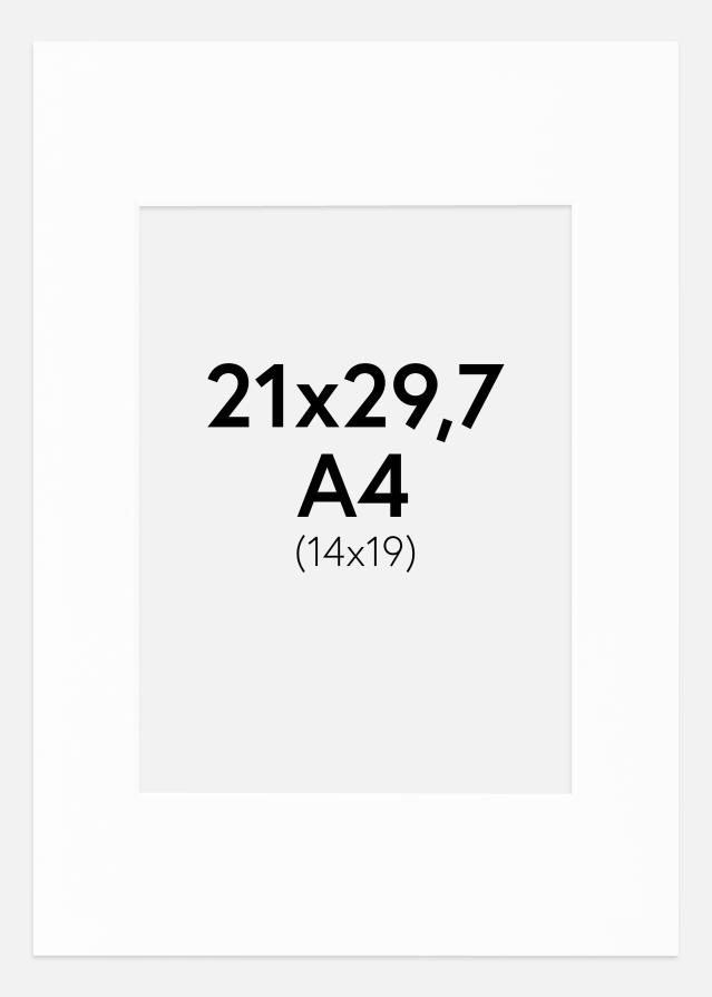 Paspartu Canson Alb Margine albă A4 21x29,7 cm (14x19,5)