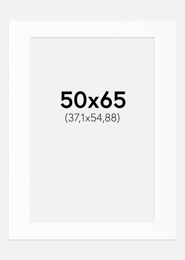 Paspartu Alb Standard (Miez Alb) 50x65 cm (37,1x54,88)