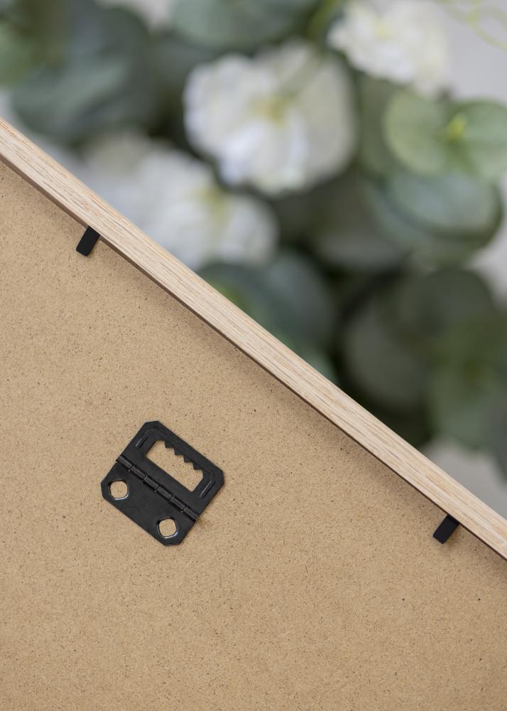 Ramă stejar îngust sticla acrilica 32x32 cm