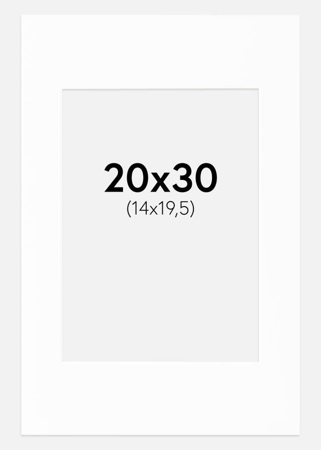 Paspartu Canson Alb Margine albă 20x30 cm (14x19,5)