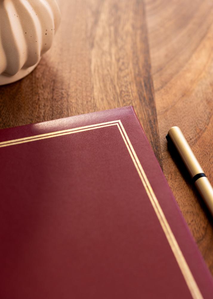 Classico Album Roșu - 30x33 cm (100 Albe Pagini / 50 foi)