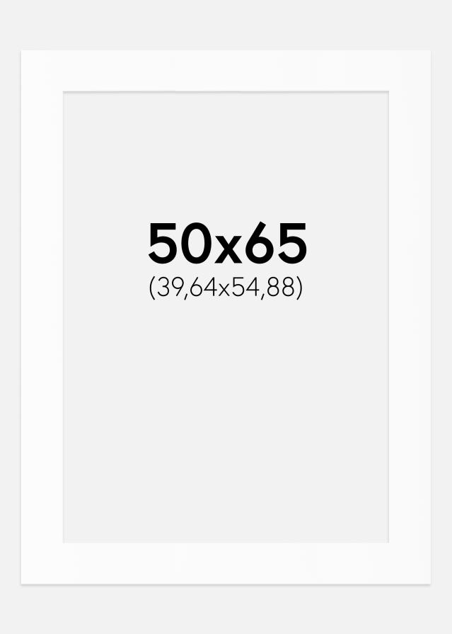 Paspartu Alb Standard (Miez Alb) 50x65 cm (39,64x54,88)