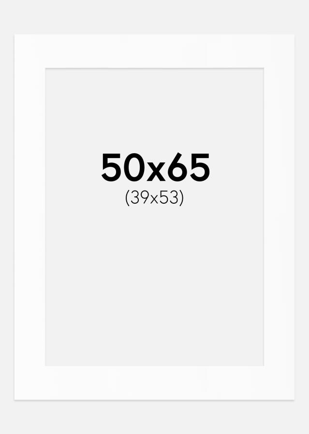 Paspartu Alb Standard (Miez Alb) 50x65 cm (39x53)