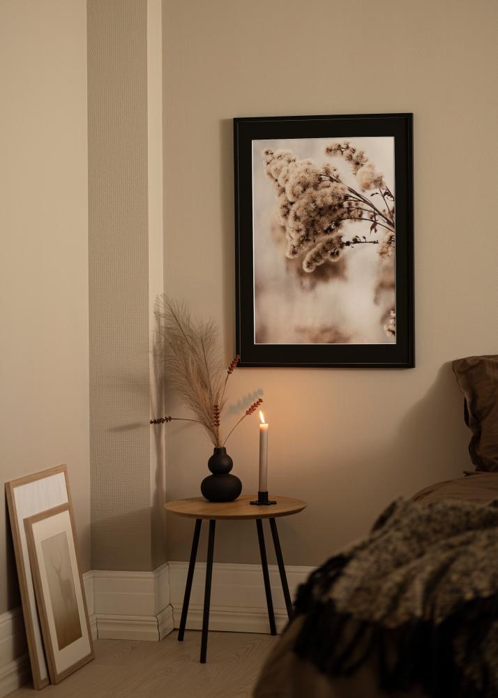 Ramă E-Line Negru 30x40 cm - Paspartu Negru 20x28 cm