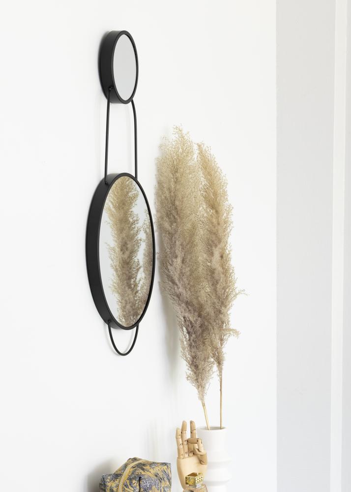 KAILA Oglindă Combination - Negru 35x71 cm