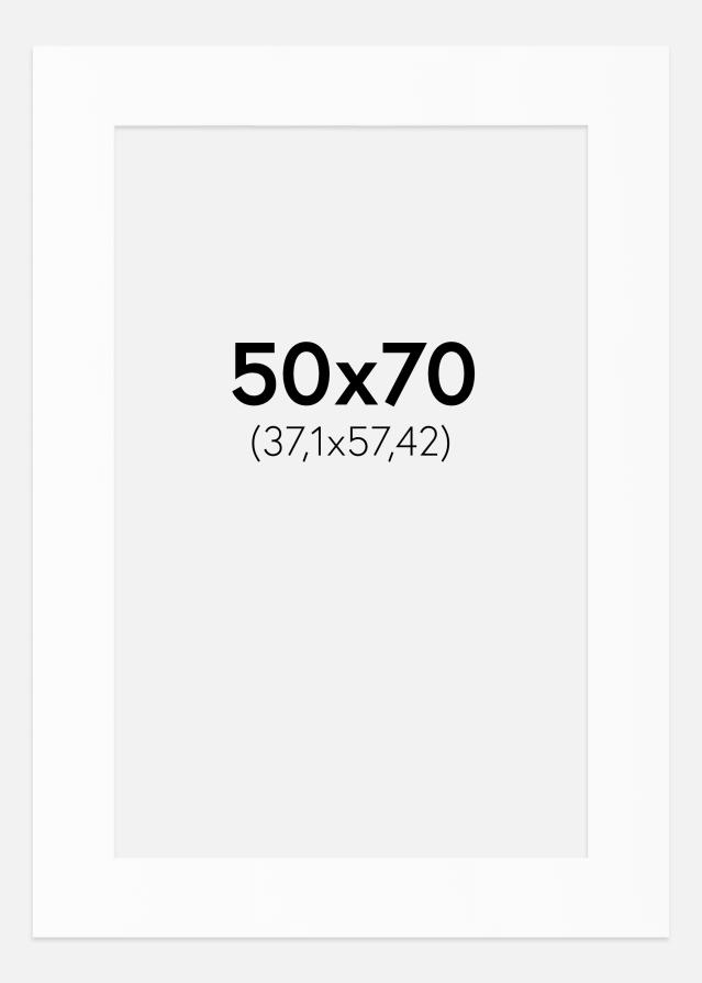 Paspartu Alb Standard (Miez Alb) 50x70 cm (37,1x57,42)