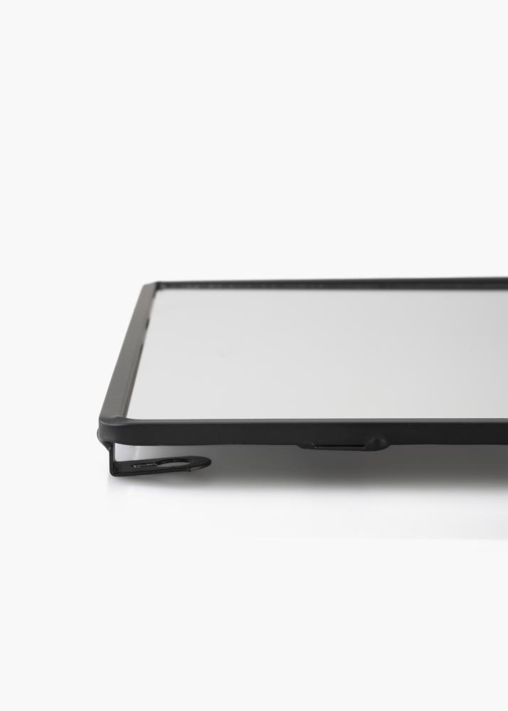 KAILA Oglindă cu Raft - Negru 31x60 cm