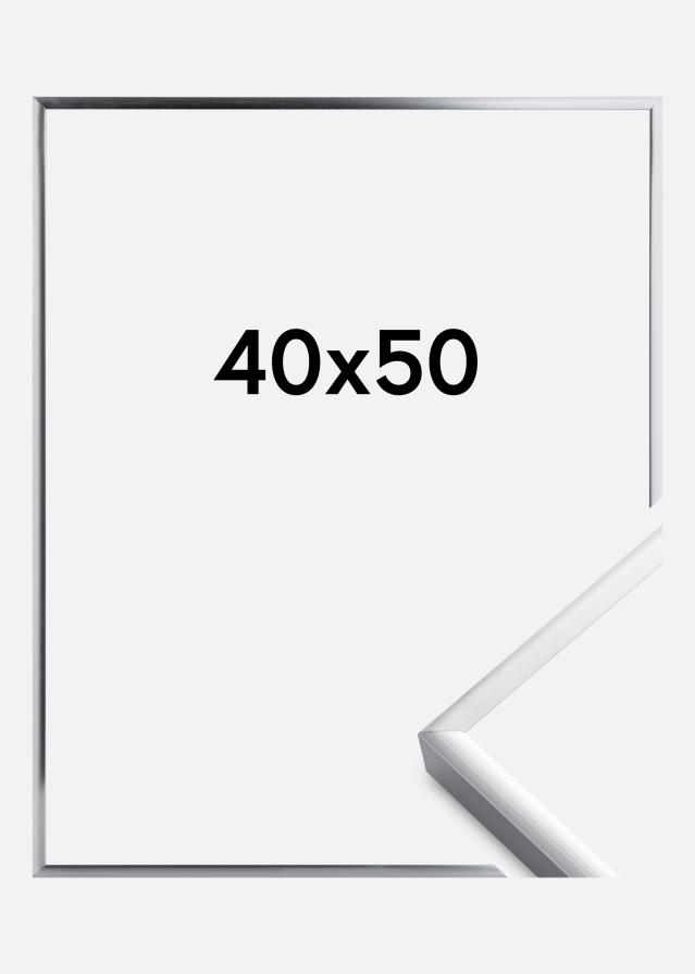 Ramă Poster Frame Aluminum Argintiu 40x50 cm