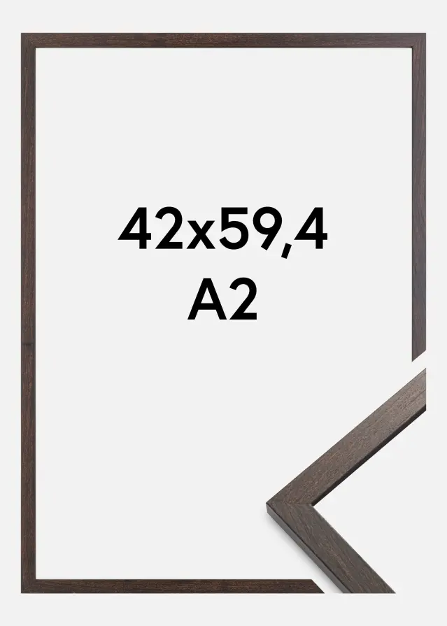 Ramă Trendy Sticlă acrilică Nuc 42x59,4 cm (A2)