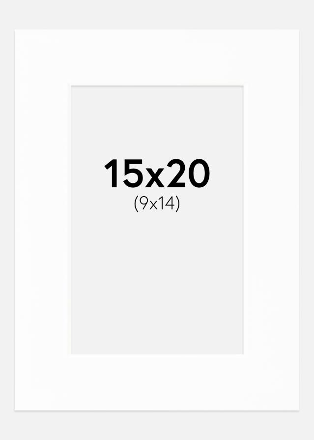 Paspartu Canson Alb Margine albă 15x20 cm (9x14)