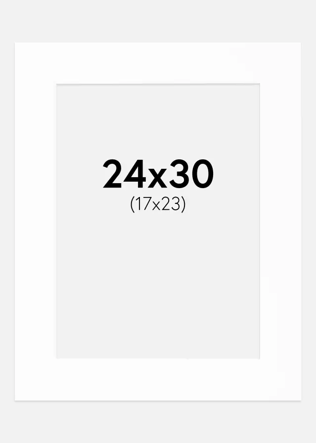 Paspartu Canson Alb Margine albă 24x30 cm (17x23)