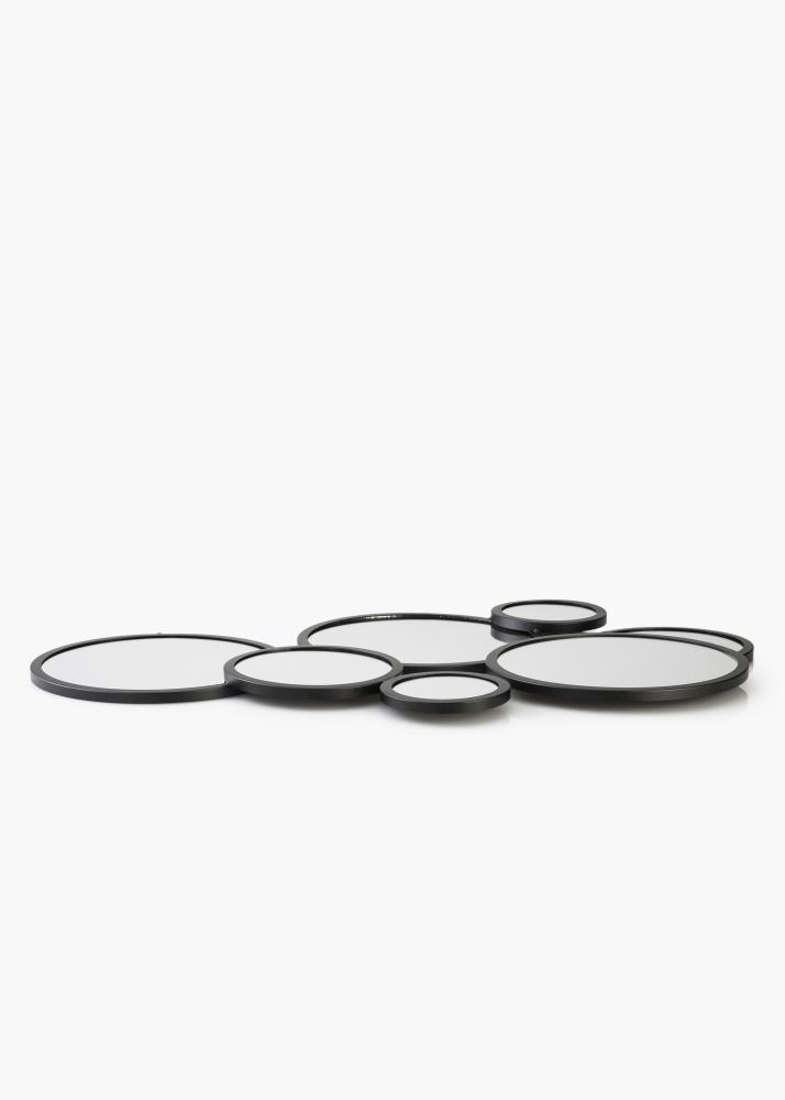 KAILA Oglindă Bubbles - Negru 72x43 cm