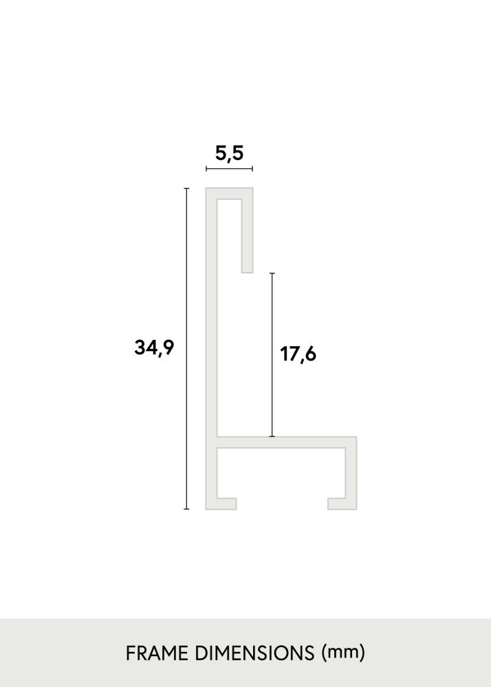 Oglindă Nielsen Premium Zenit Mat Negru - Măsurături proprii
