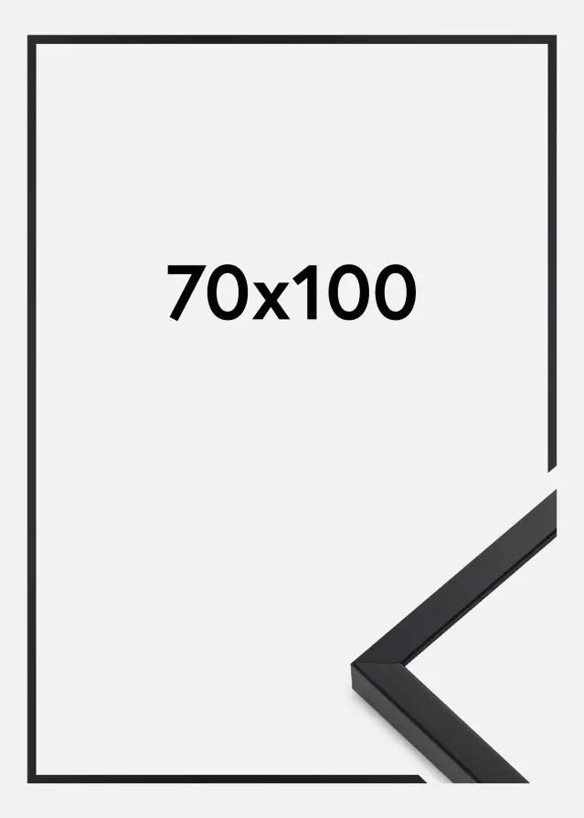 Ramă E-Line Sticlă acrilică Negru 70x100 cm