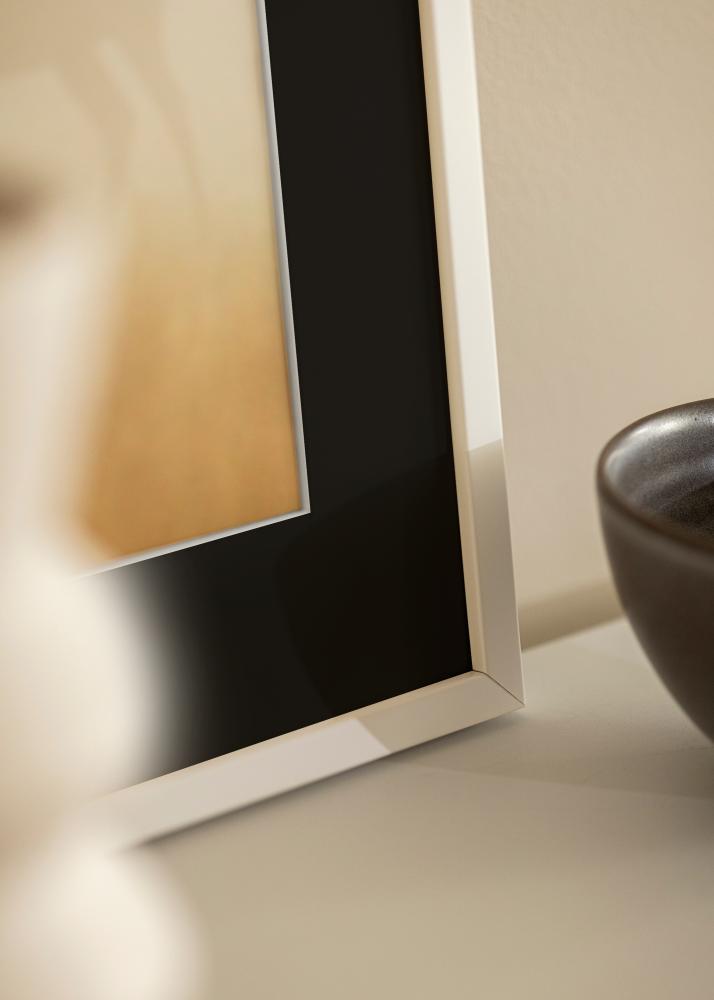 Ramă E-Line Alb 30x40 cm - Paspartu Negru 20x28 cm