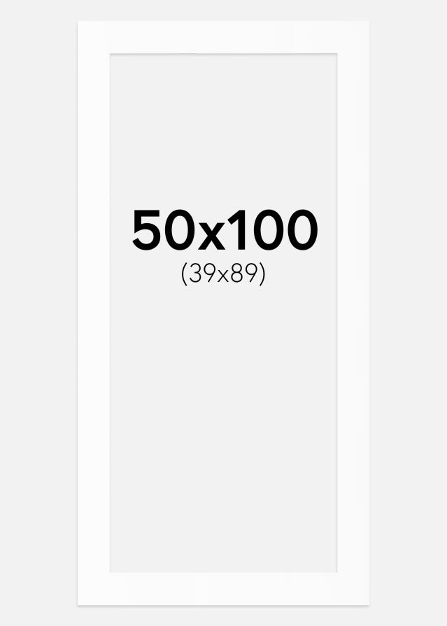 Paspartu Alb Standard (Miez Alb) 50x100 cm (39x89)