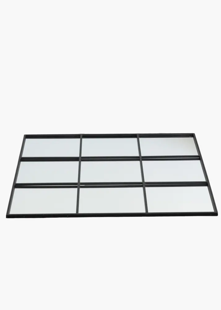 KAILA Oglindă Squares - Negru 90x90 cm