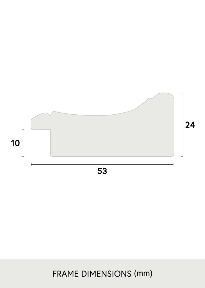 Ramă Roxen Auriu Melanj - Mărime la alegere