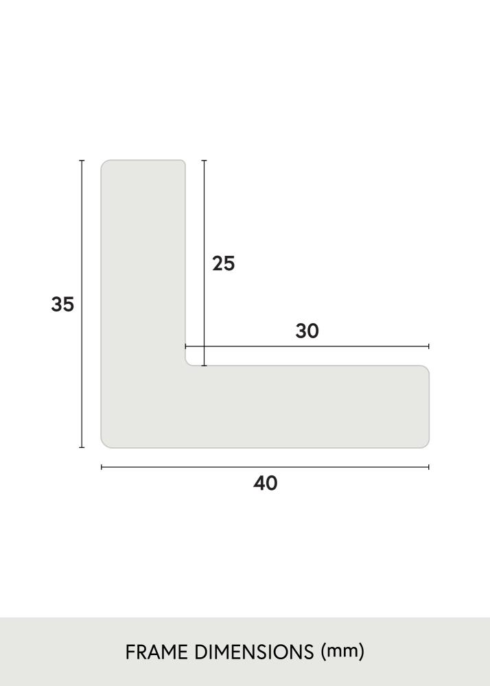 Ramă Wells Sticlă acrilică Maro 40x40 cm