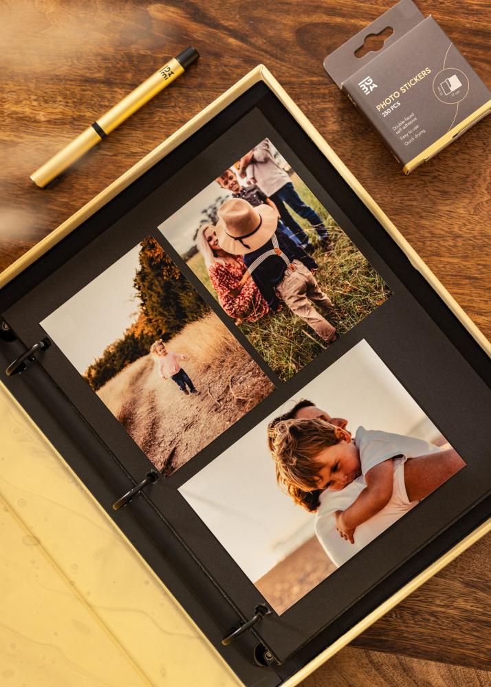 KAILA HI LITTLE ONE Yellow - Coffee Table Photo Album (60 Negre Pagini)