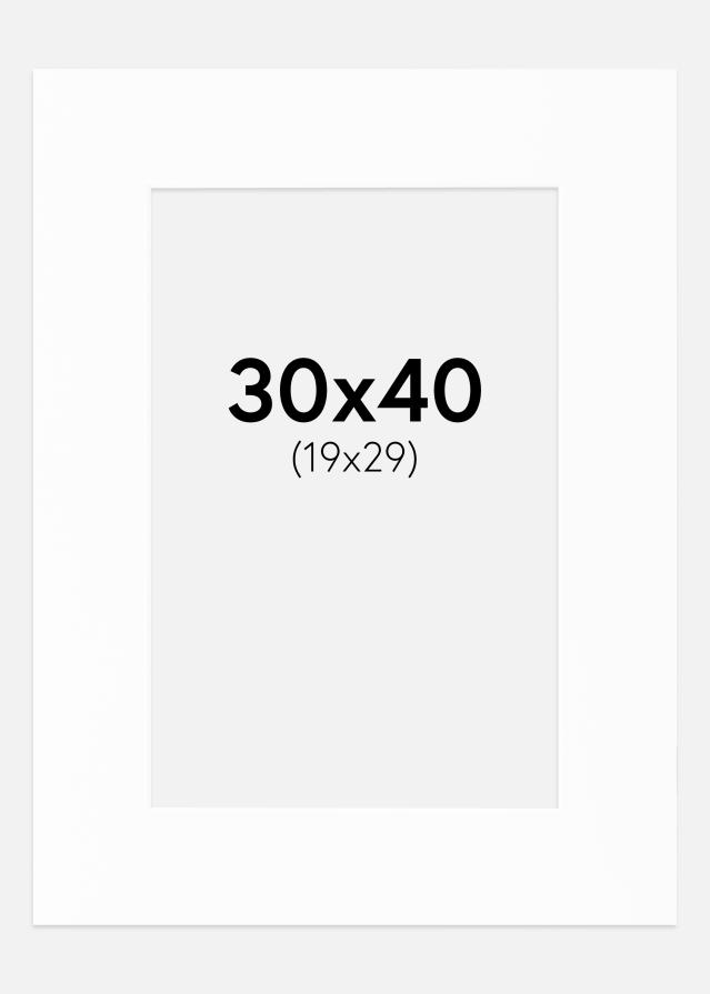 Paspartu Canson Alb Margine albă 30x40 cm (19x29)