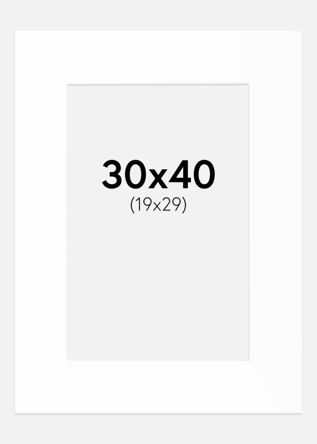 Paspartu Canson Alb Margine albă 30x40 cm (19x29)