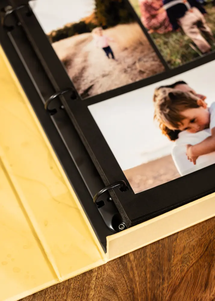 KAILA HI LITTLE ONE Yellow - Coffee Table Photo Album (60 Negre Pagini)