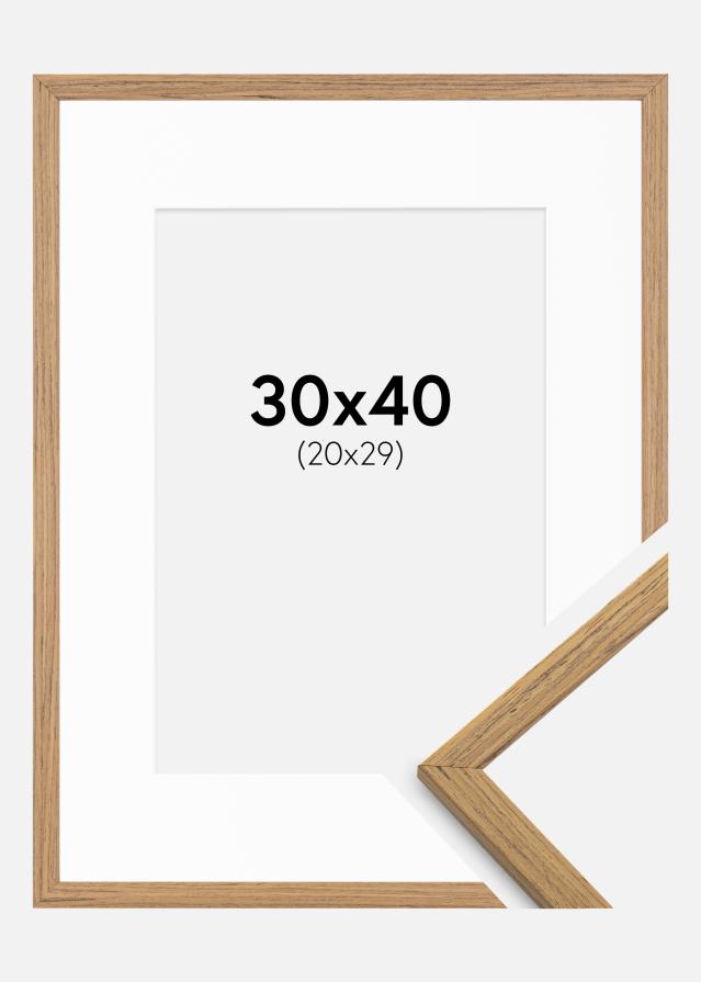 Ramă Edsbyn Tec 30x40 cm - Paspartu Alb 21x30 cm