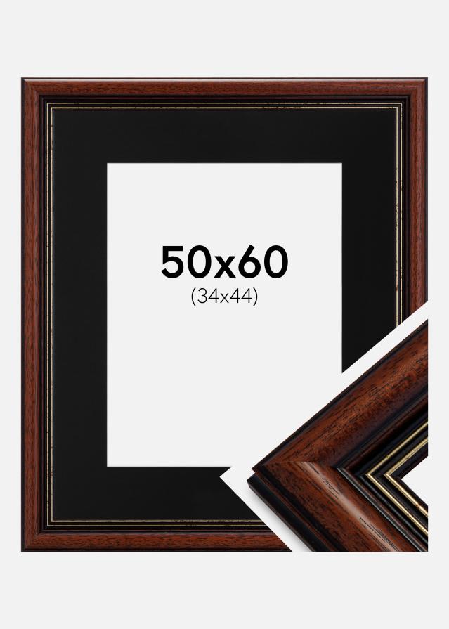 Ramă Old Retro 50x60 cm - Paspartu Negru 35x45 cm