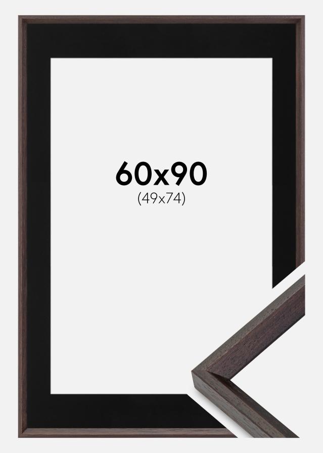 Ramă Globe Espresso 60x90 cm - Paspartu Negru 50x75 cm