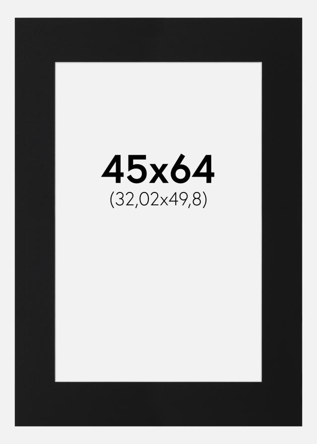 Paspartu Negru Standard (Miez Alb) 45x64 cm (32,02x49,8)