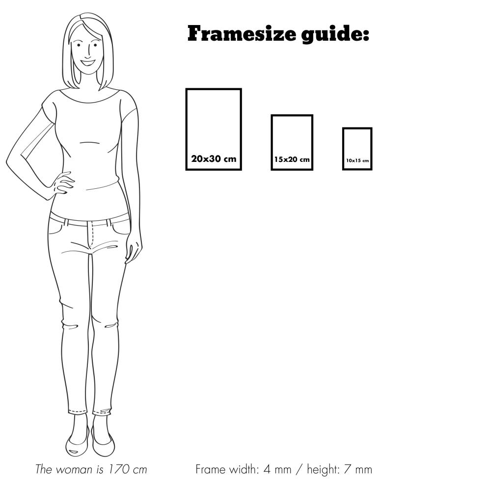 Ramă Neted Metal Auriu 20x30 cm